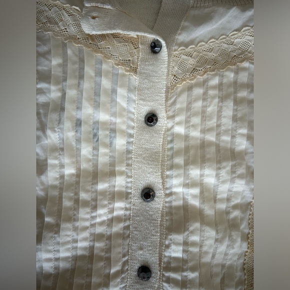 Ivory Cardigan Anthropologie - Picture 5 of 10